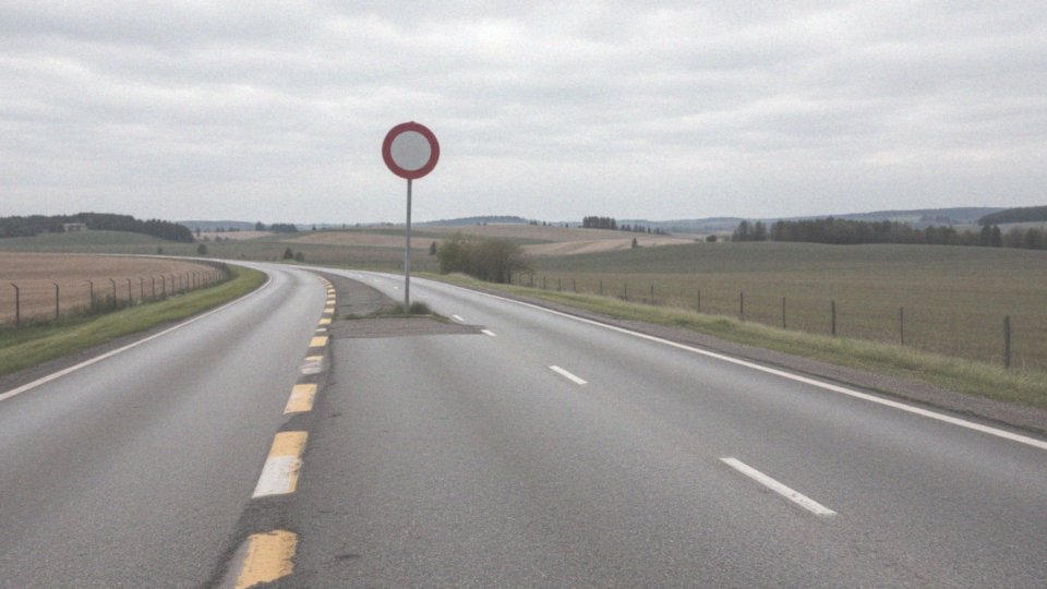Co może się zdarzyć, gdy brak znaku drogowego na drodze?