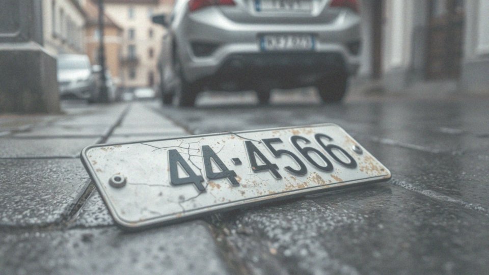 Jak postępować w przypadku uszkodzenia tablicy rejestracyjnej?