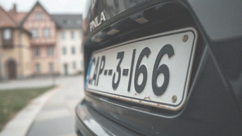 Wgnieciona tablica rejestracyjna – co zrobić i jakie są konsekwencje?